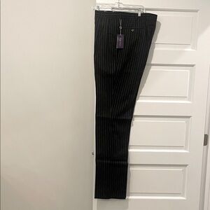 Ralph Lauren Purple Label Black Pinstripe Men's Pants NWT Sz 38